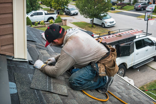 Professional Roof Inspection technician working in Sangerfield, NY